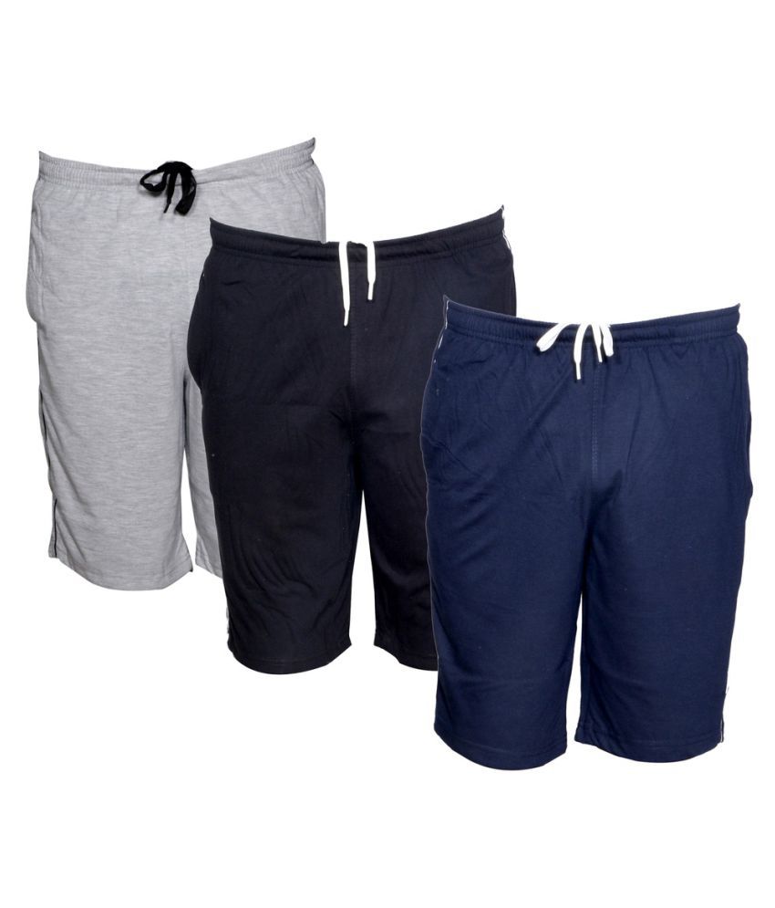 IndiWeaves Multi Shorts Combo Pack of 3 Men Shorts - Buy IndiWeaves ...
