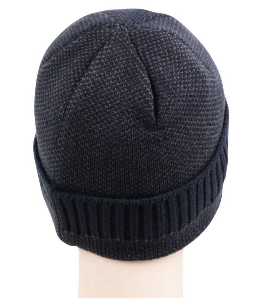 navy wool cap