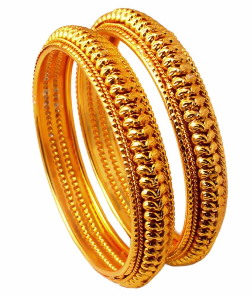 Jewar Mandi Golden Alloy Bangle Combo: Buy Jewar Mandi Golden Alloy ...