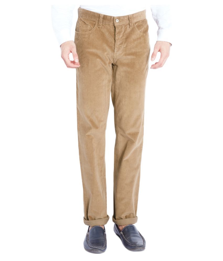 khaki tapered cargo pants