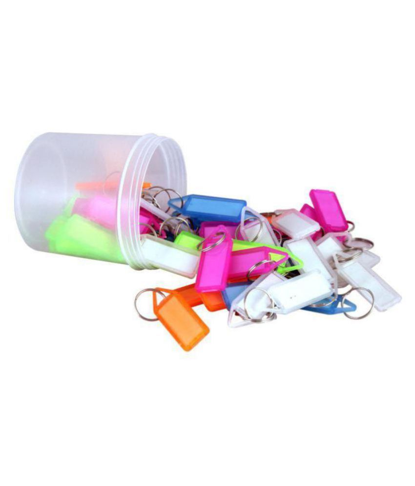 Radius Multicolour Plastic Keychain Pack of 50 with Container Buy