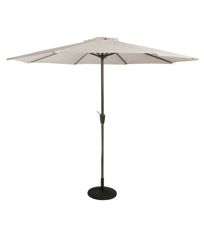 Luxury Center Pole Umbrella White Patio Umbrella Garden