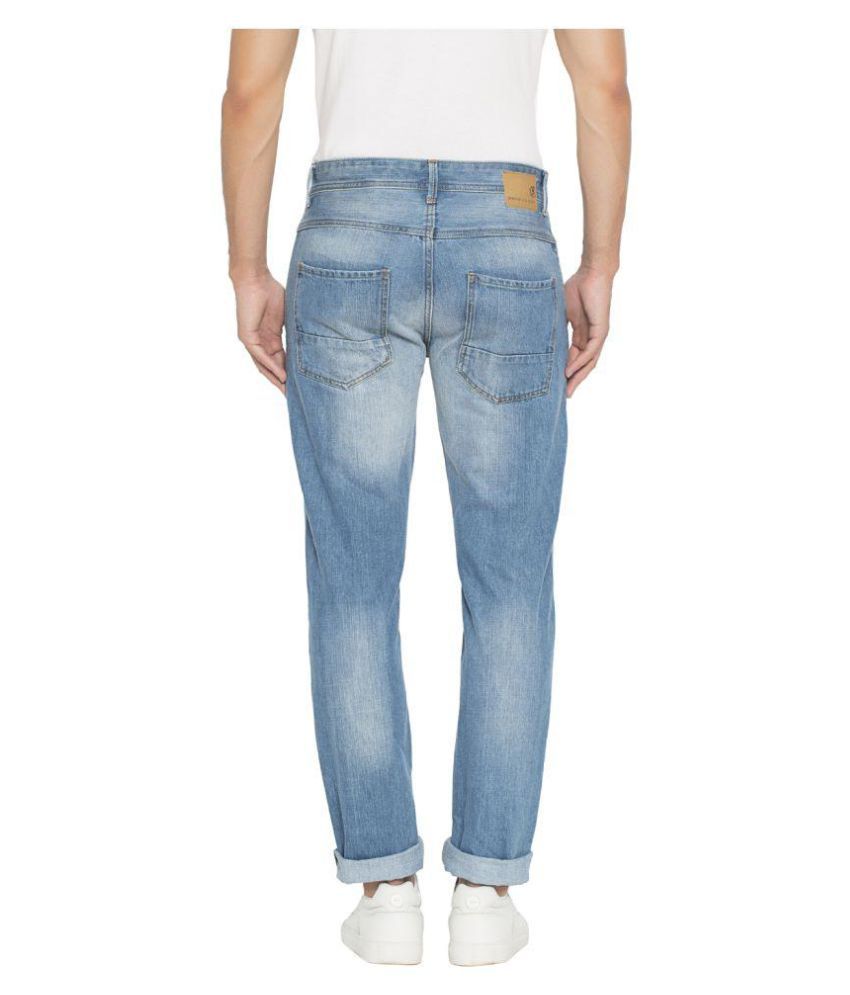 Springfield Light Blue Regular Fit Jeans - Buy Springfield Light Blue  Regular Fit Jeans Online at Best Prices in India on Snapdeal