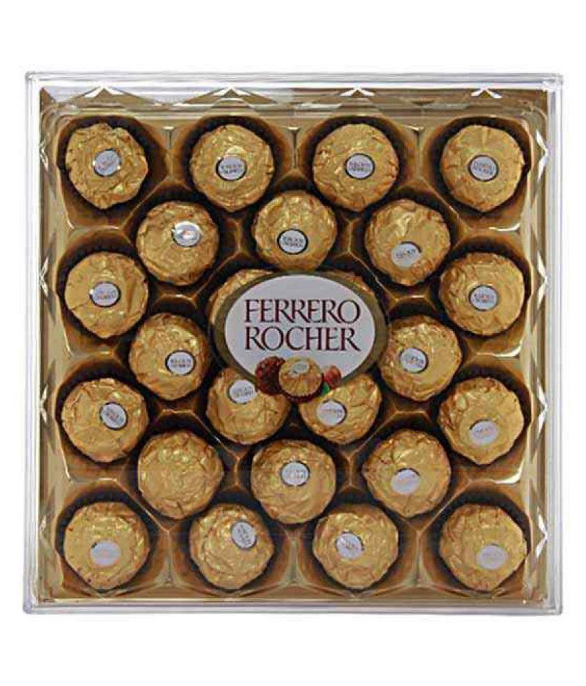 Ferrero Rocher Chocolate Covered Nuts 24 pcs (300 gm) 300 gm Pack of 2 Buy Ferrero Rocher