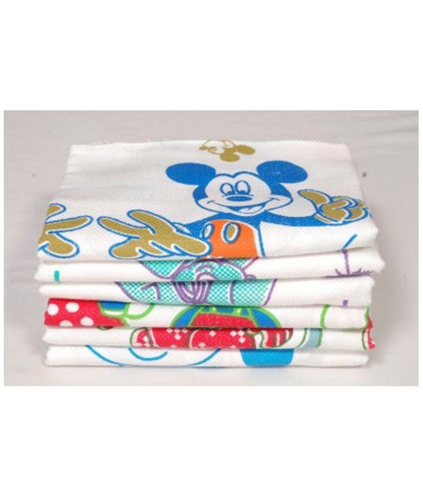     			Apr Brand Set of 6 Cotton Bath Towel Multi