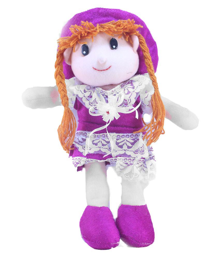     			Tickles Purple Beautiful Smiling Doll Stuffed Soft Plush Toy Girl 32 cm