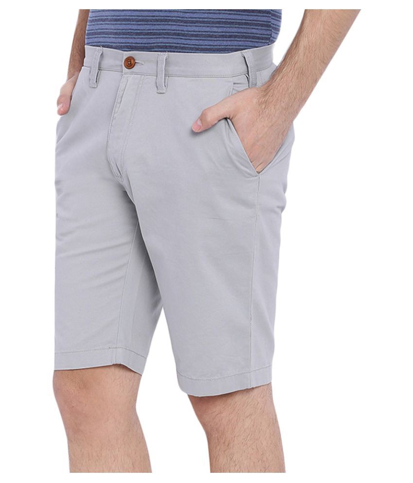 Indian Terrain Grey Shorts - Buy Indian 
