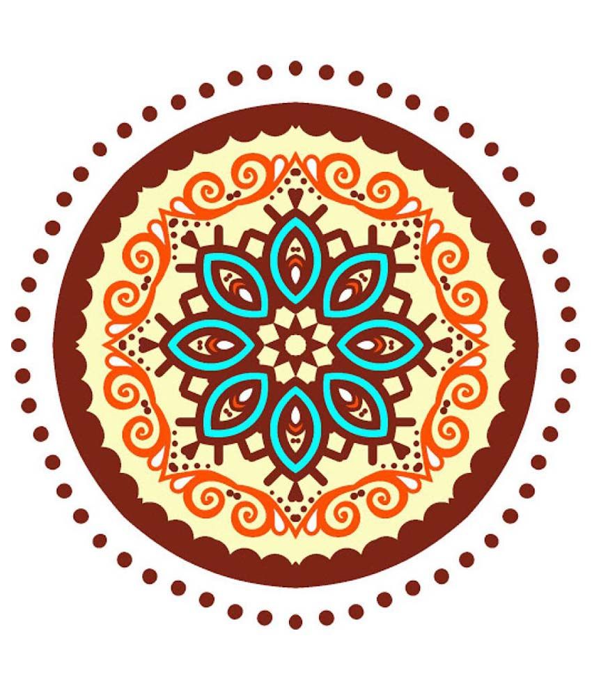 Destudio Rangoli Pattern PVC Wall Stickers Buy Destudio Rangoli