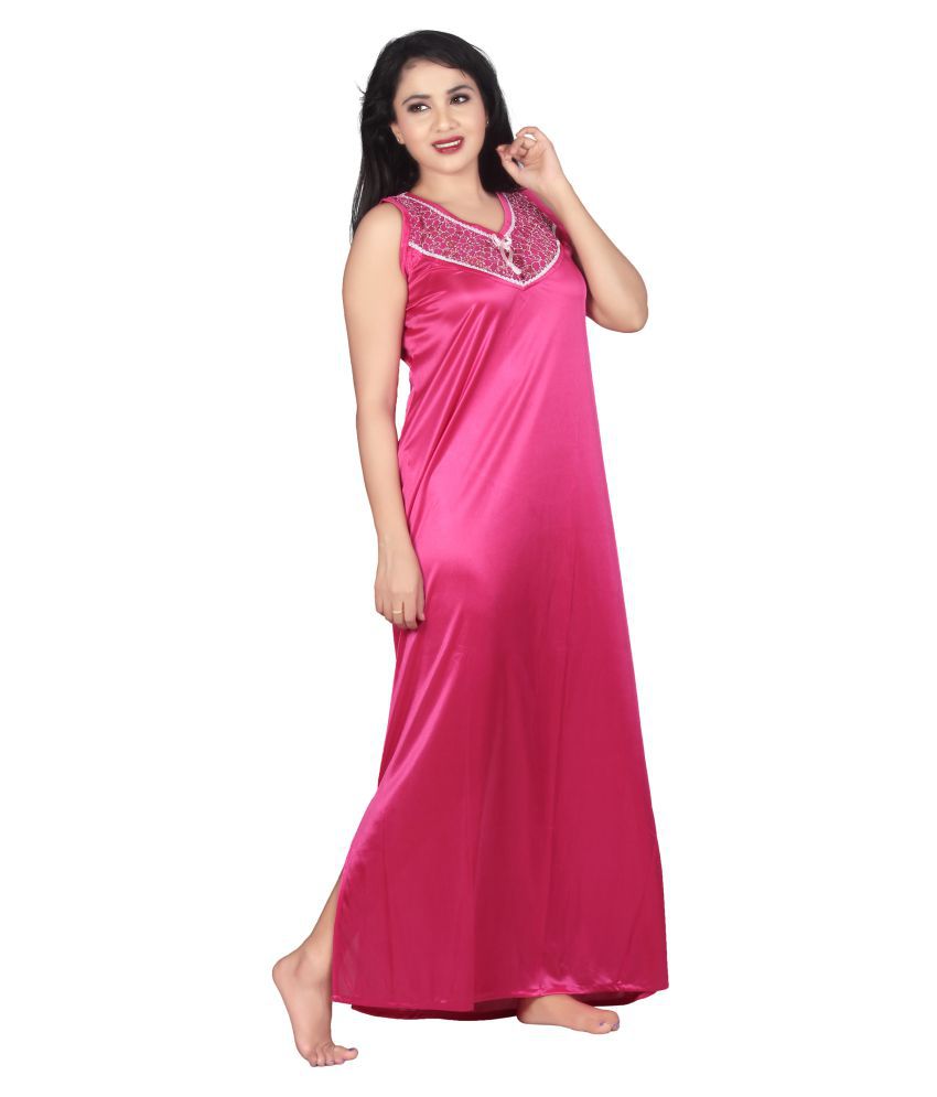 Buy Carrel Silk Nighty & Night Gowns Online at Best Prices in India ...