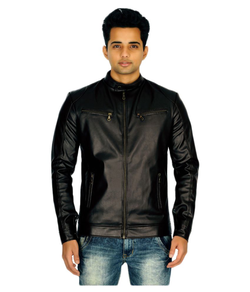 Infinity Black Leather Jacket - Buy Infinity Black Leather Jacket ...