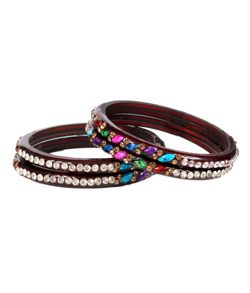 multicolour metal bangles