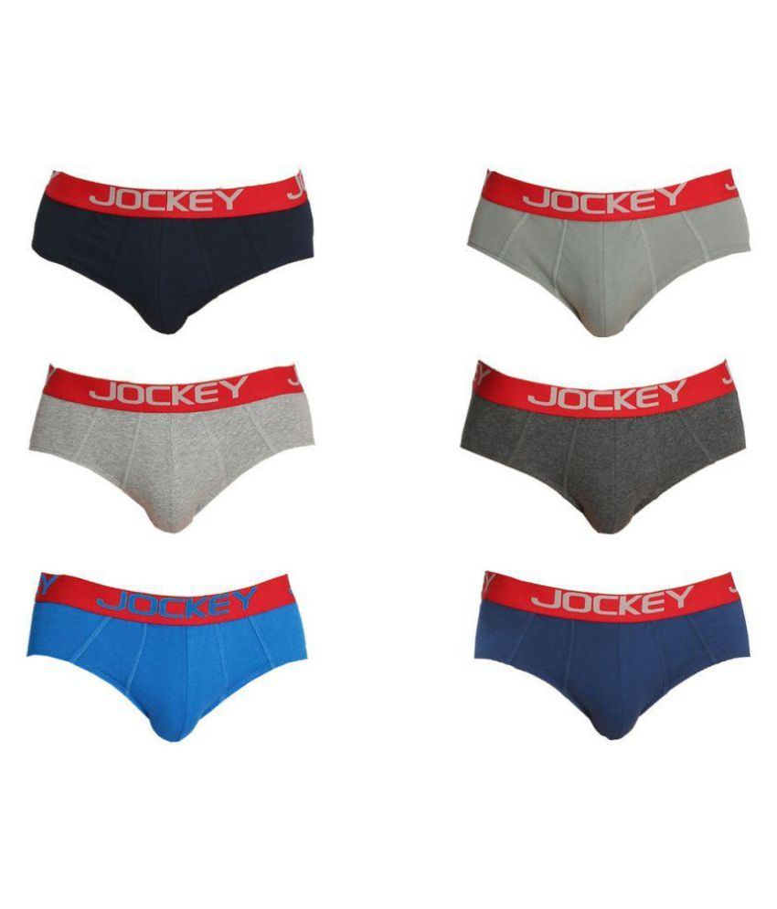 Jockey Multi Brief Pack of 6 - Buy Jockey Multi Brief Pack of 6 Online