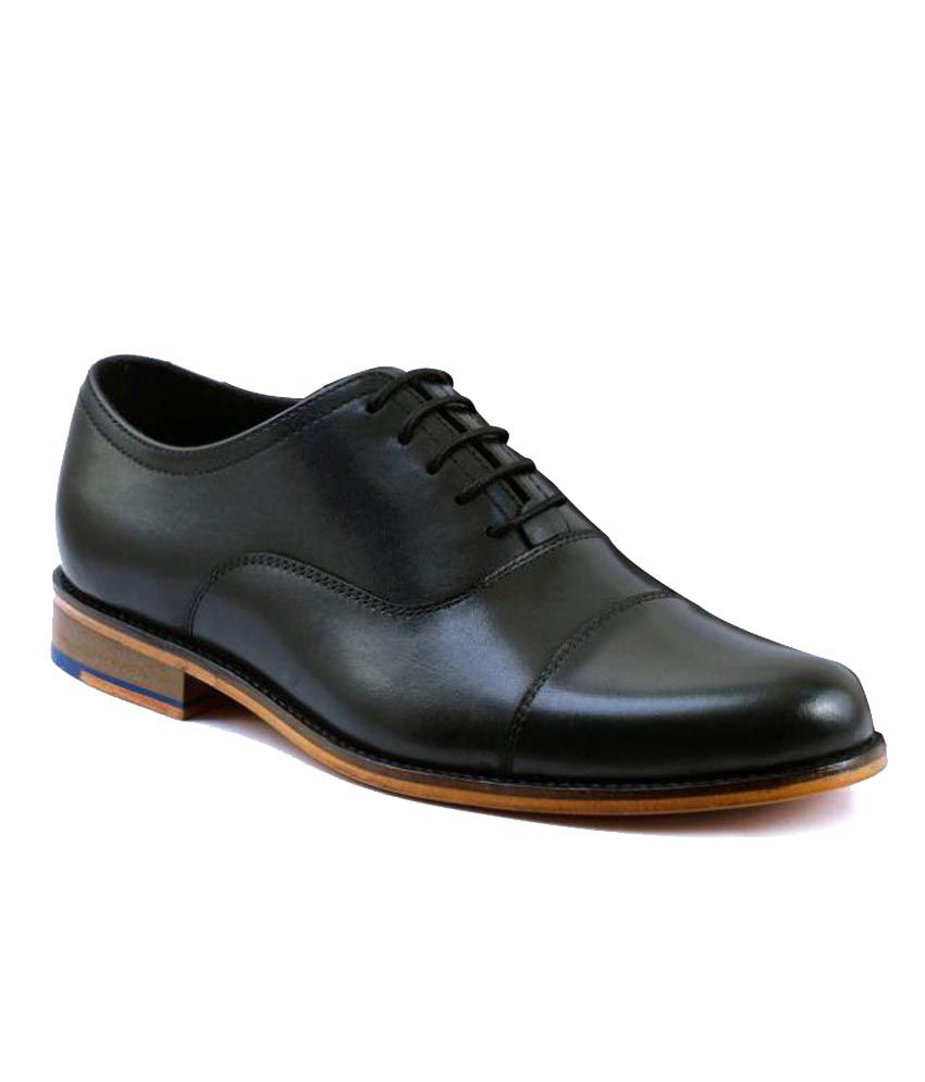 Kings Retail Black Oxfords Genuine Leather Formal Shoes Price in India ...