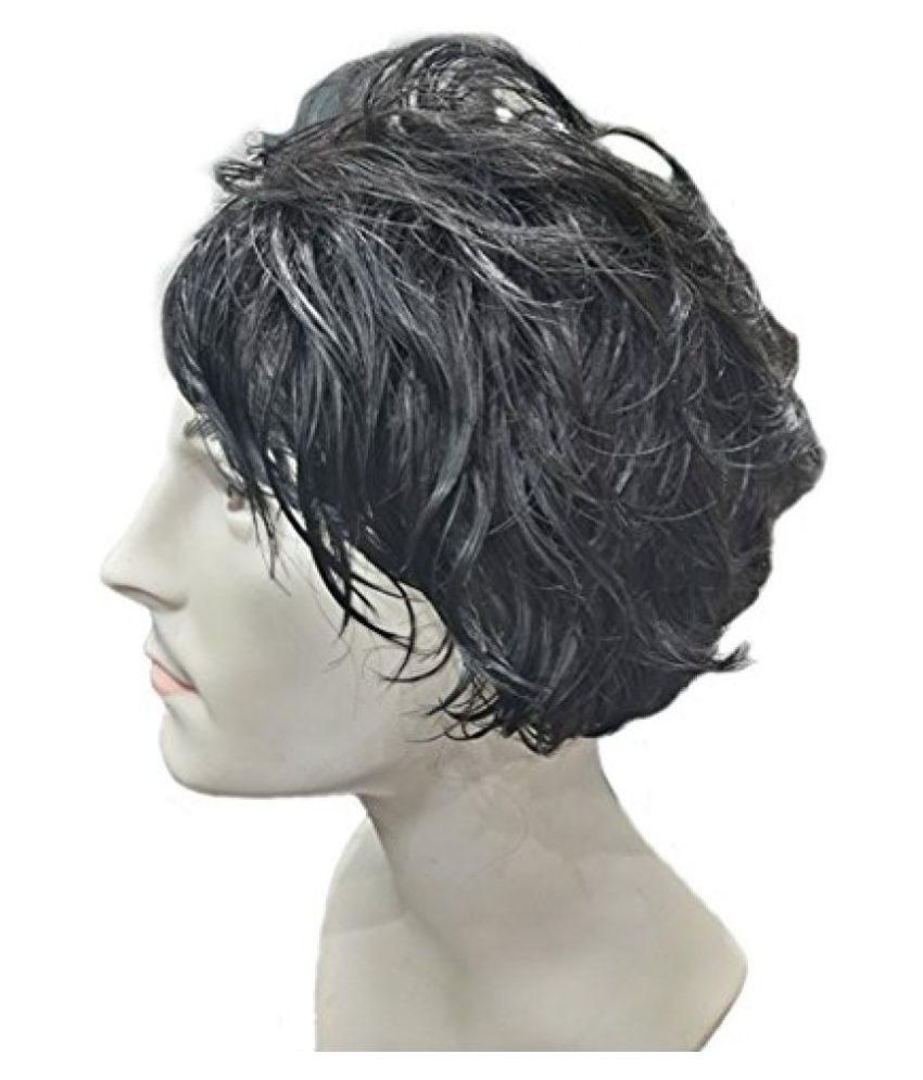 Majik Mens Human Hair Wigs (Black, Curly) Buy Majik Mens Human Hair Wigs (Black, Curly) at Best