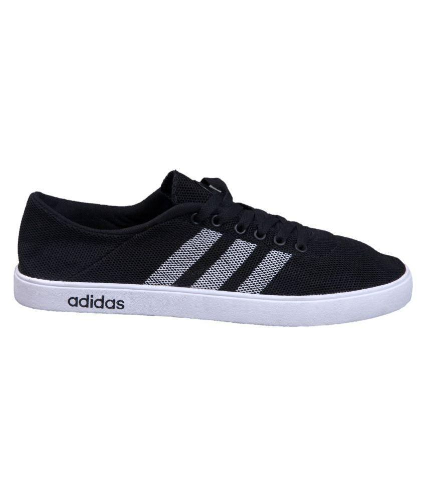 adidas black casual shoes