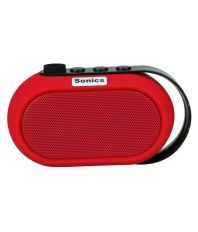 Sonics IN-bt504 Portable Speaker - Red