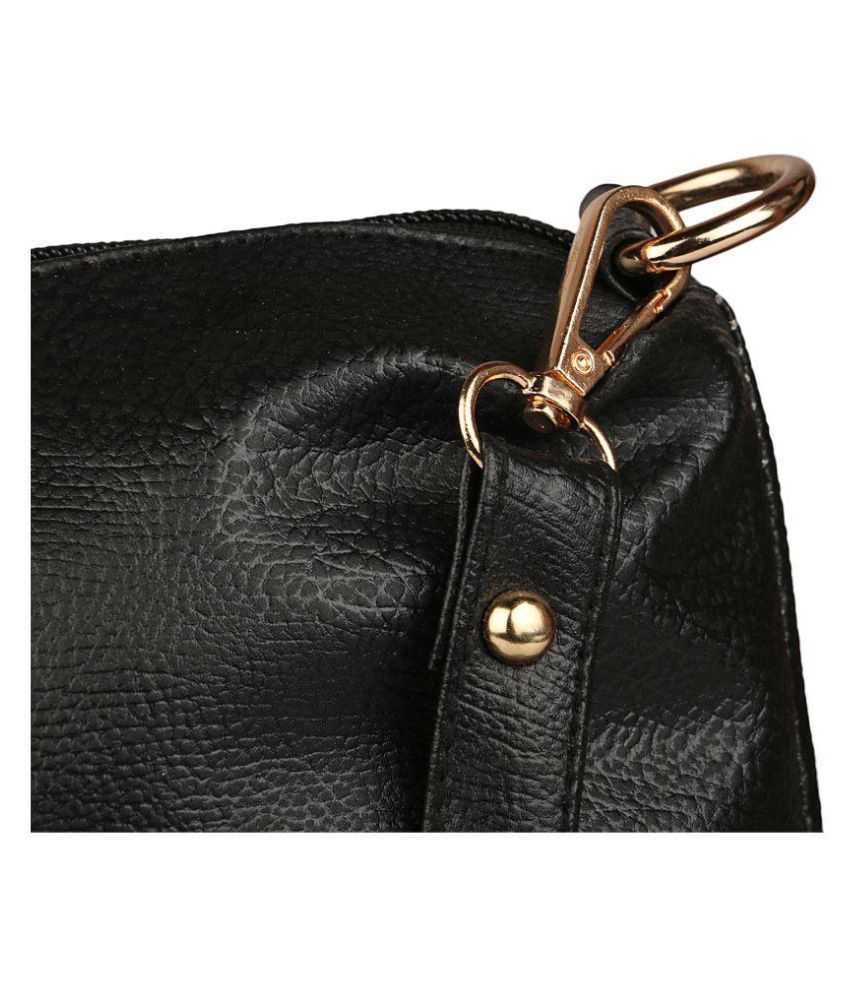 Classic Fashion Black Faux Leather Sling Bag - Buy Classic Fashion Black Faux Leather Sling Bag ...