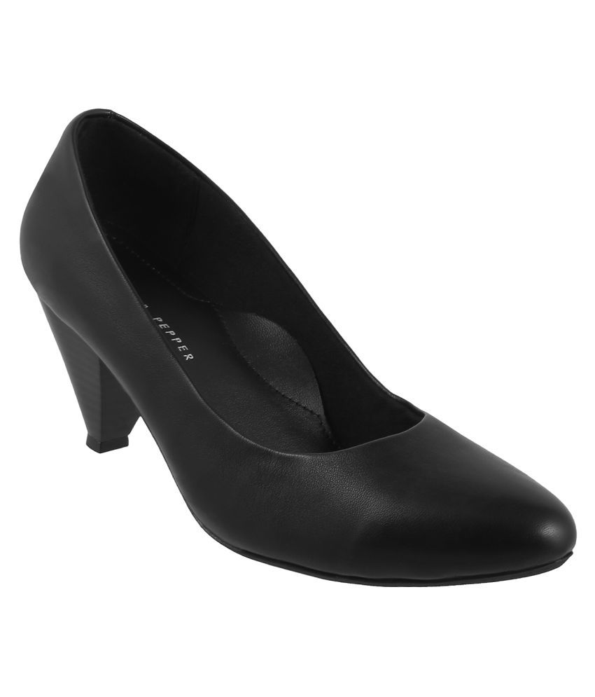 Lemon & Pepper Black Formal Shoes Price in India- Buy Lemon & Pepper ...