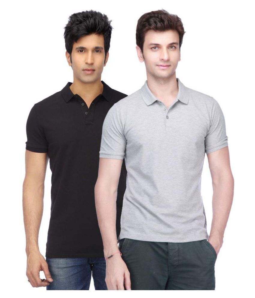     			Concepts Multicolor Slim Fit Polo T Shirt Pack of 2