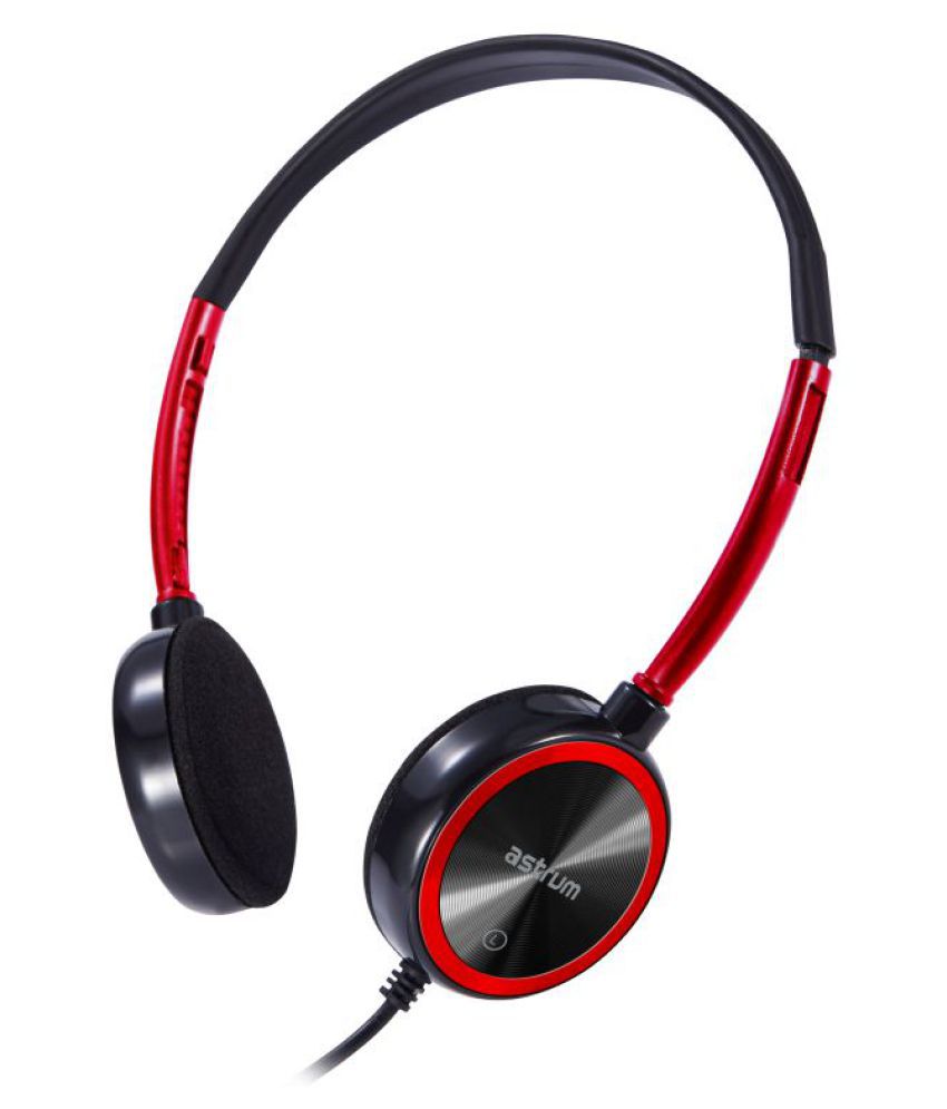 Buy Astrum Hs210 Over Ear Headset With Mic Red Online At Best Price In India Snapdeal