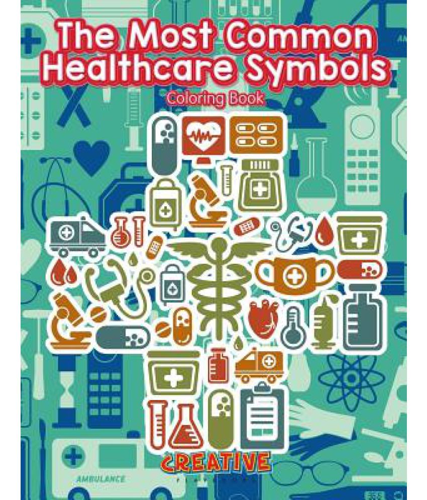 The most common healthcare symbols coloring book buy the most common