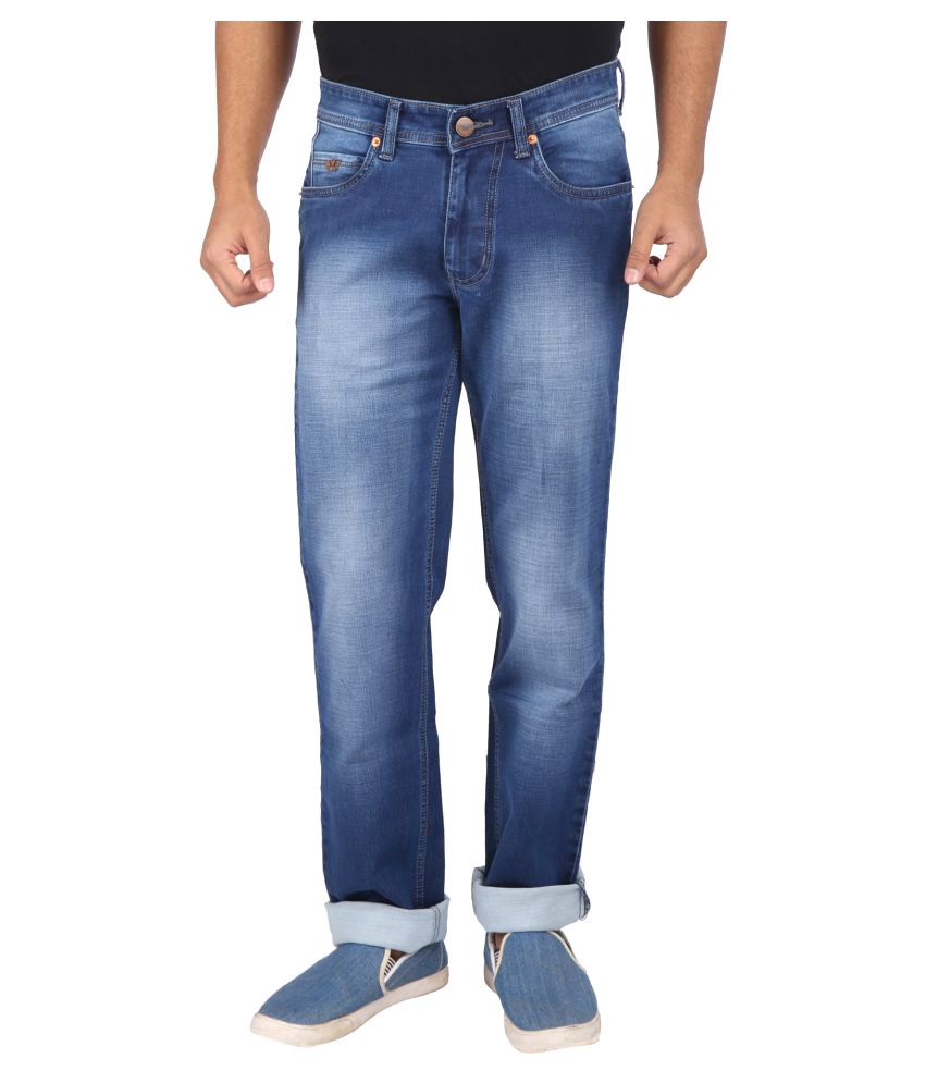Wabba Blue Slim Jeans - Buy Wabba Blue Slim Jeans Online at Best Prices ...