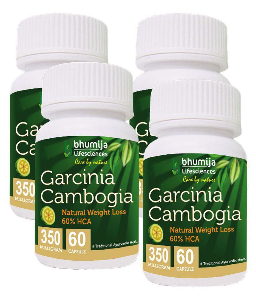 BHUMIJA Garcinia Cambogia Capsules 60's  (Pack of Four) 350 mg