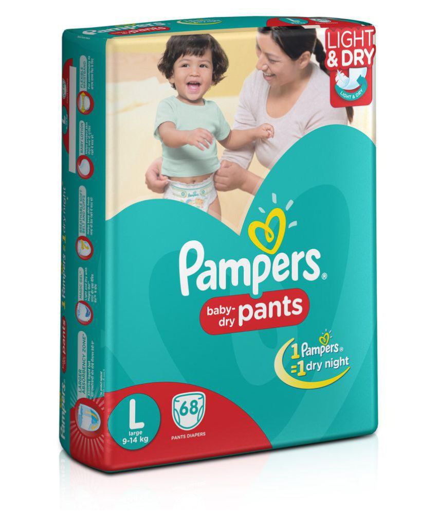 Pampers Pants Diapers Large Size 68 pc 