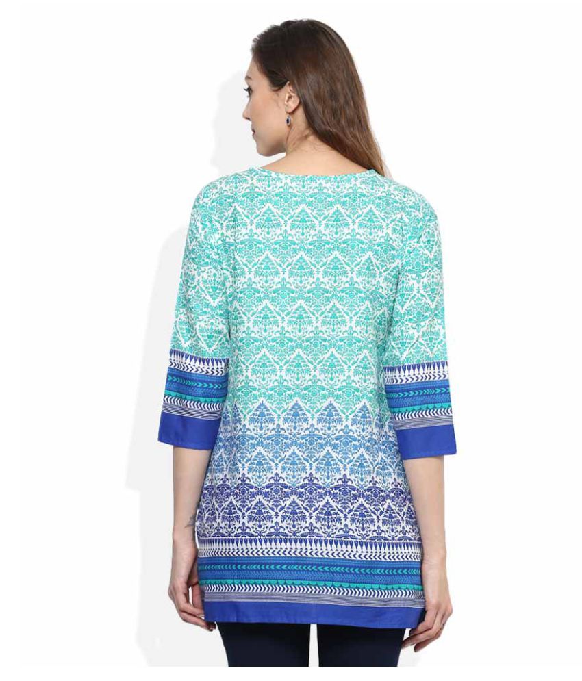 Akkriti By Pantaloons Multicoloured Cotton Straight Kurti Buy Akkriti