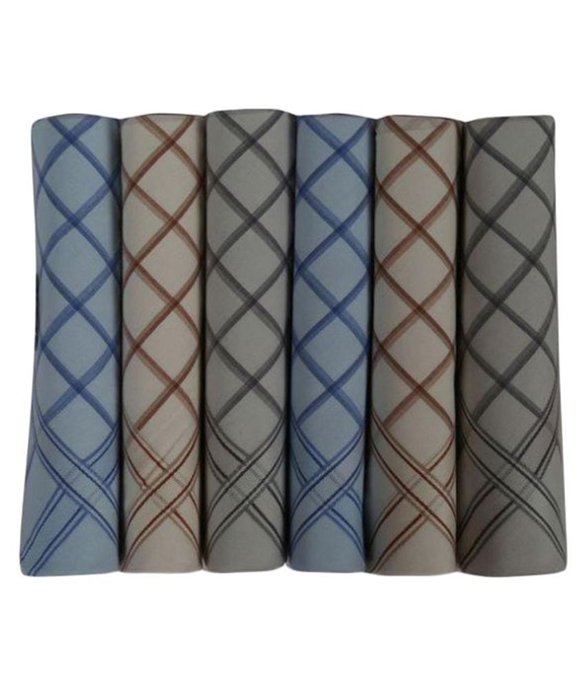 Peter England Cotton Handkerchief Pack of 6 Buy Online at Low Price