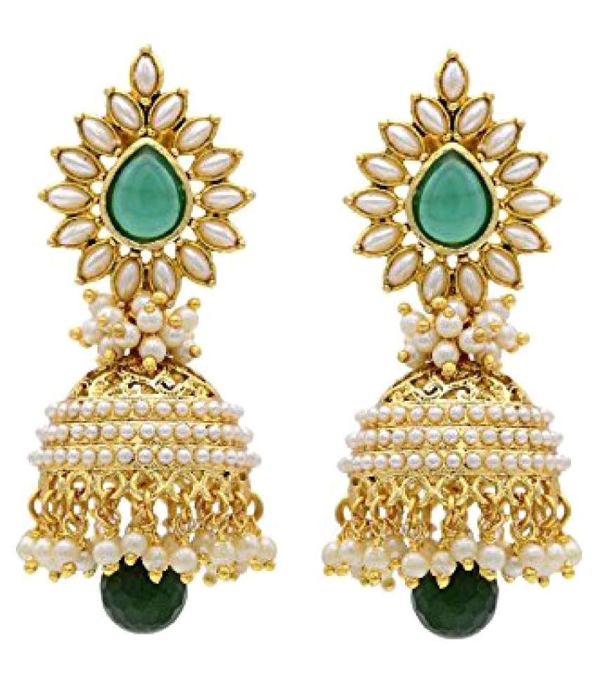     			YouBella Multicolour Alloy Jhumkis