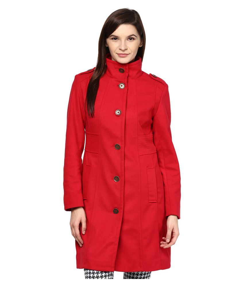 Buy Gipsy Red Woollen Over coats Online at Best Prices in India - Snapdeal