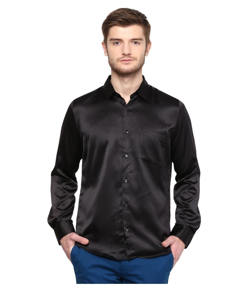 black shirt for men party wear