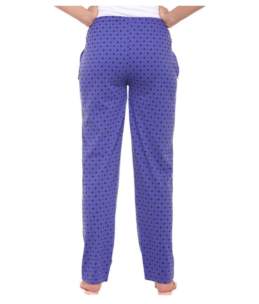 Buy Colors & Blends Purple Cotton Pajamas Online at Best Prices in ...