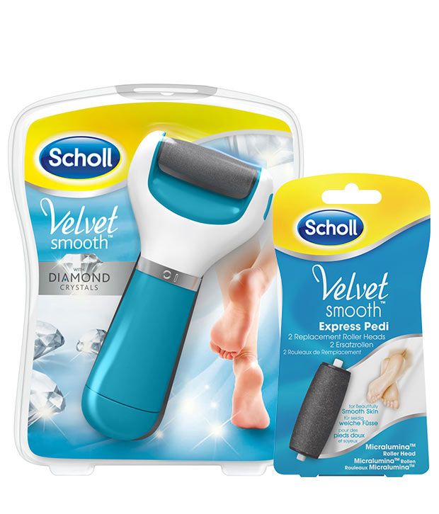 Scholl Velvet Smooth Express Pedi Electronic Foot File with Extra