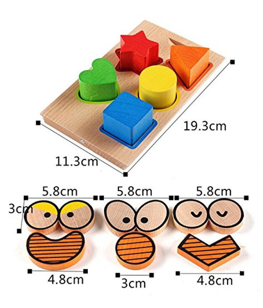 Vidatoy Multifunctional Shape Sorter Cognitive And Matching Wooden Car