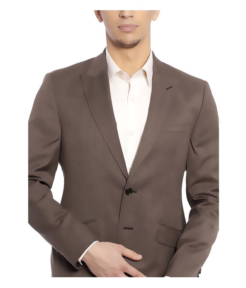 Raymond Brown Solid Formal Suit Buy Raymond Brown Solid Formal Suit