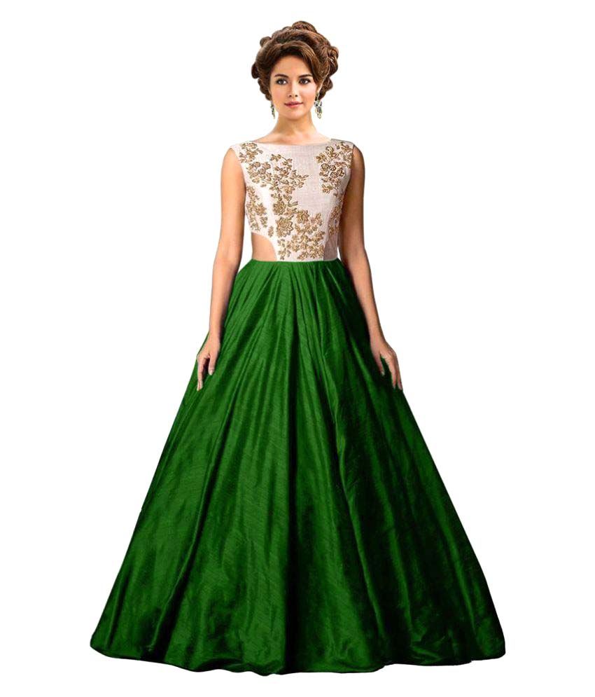 multi color gown