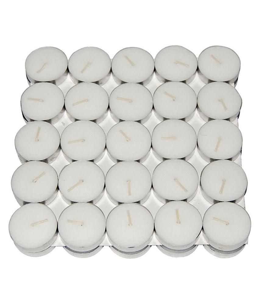     			Skycandle White Candles - 50 Pcs