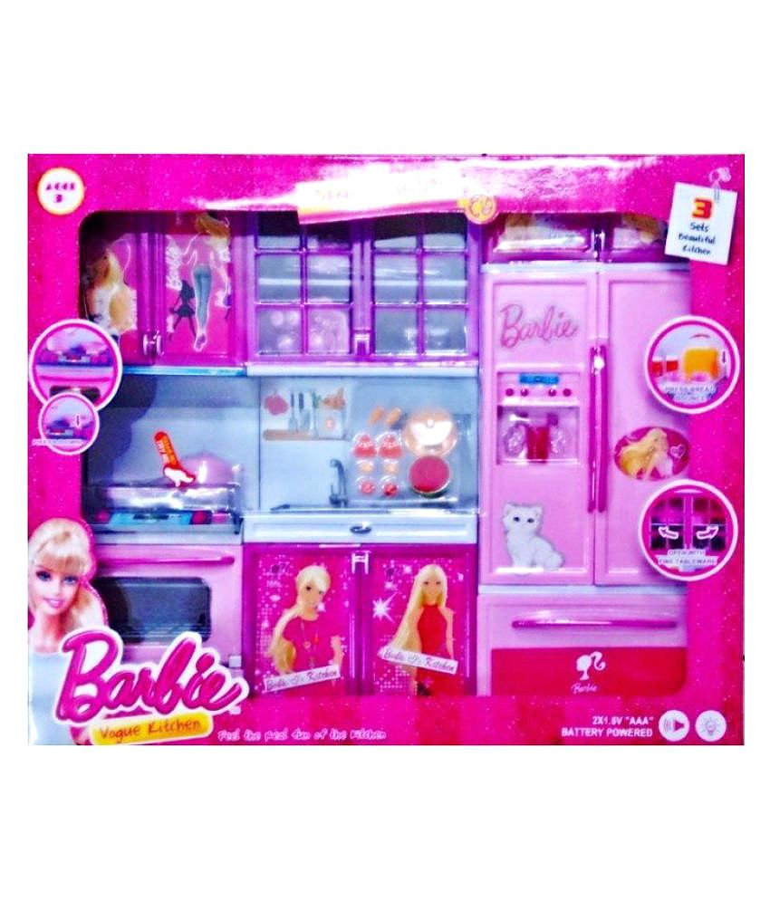 barbie doll pink kitchen