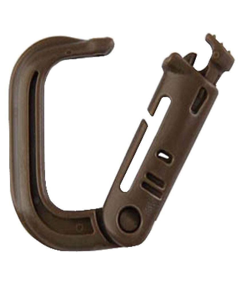 Futaba Molle Backpack Carabiner Snap D-Ring Clip KeyRing Locking - Brown
