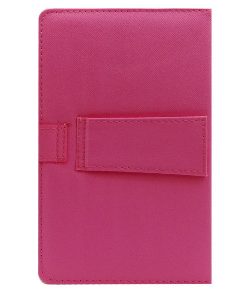Micromax Fantabulet F666 Keyboard Cover By Angel Trading Pink Cases