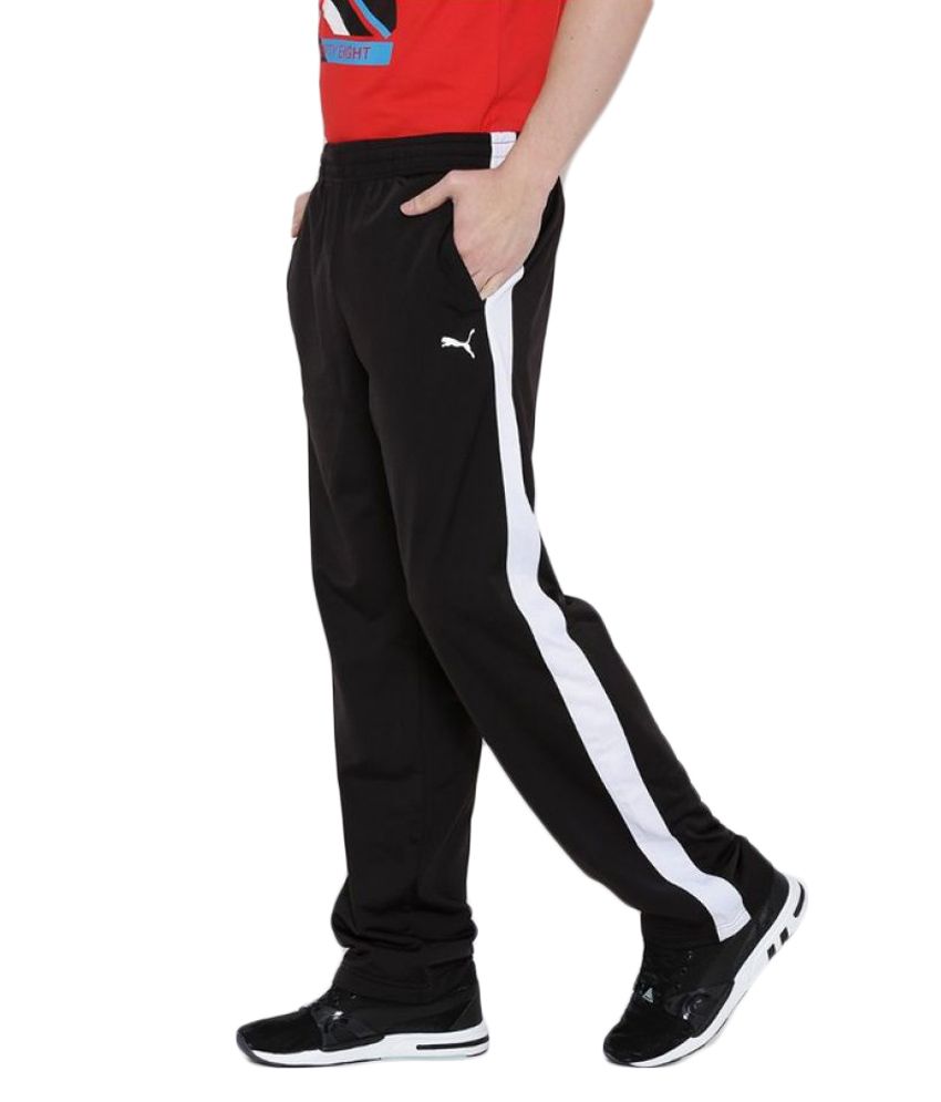 Puma Black Polyester Trackpants Single - Buy Puma Black Polyester ...