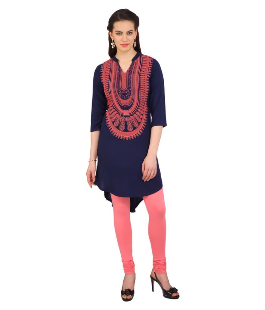 asymmetrical hemline kurti