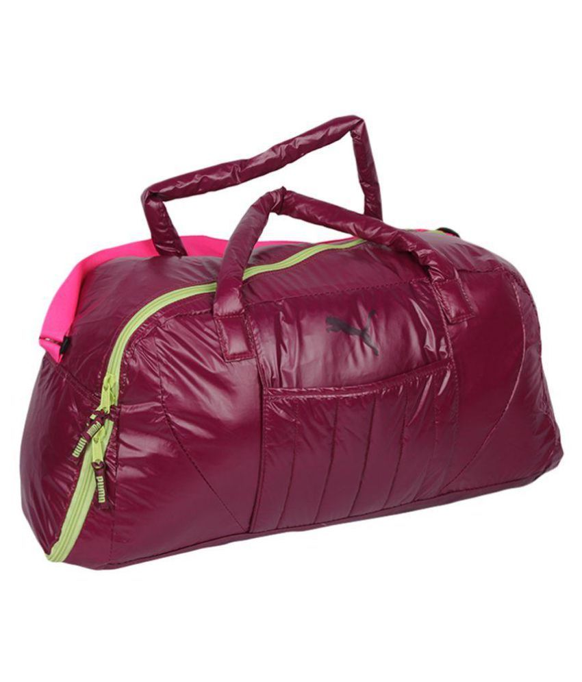 puma pink duffle bag