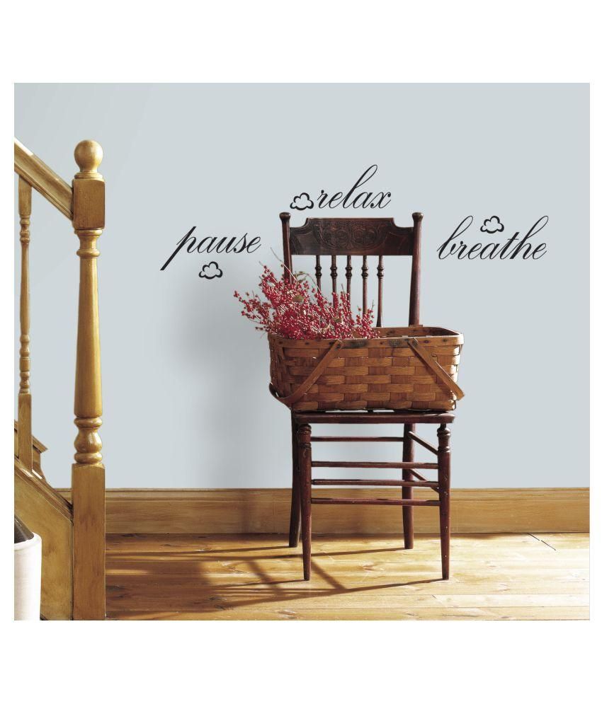 Asian Paints Pause, Relax ,Breathe Vinyl Wall Stickers Buy Asian
