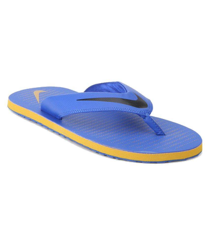 nike blue thong flip flop