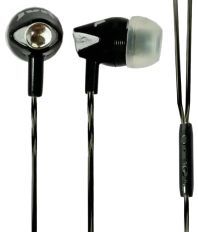 JVR In Ear Wired Earphones With Mic Black