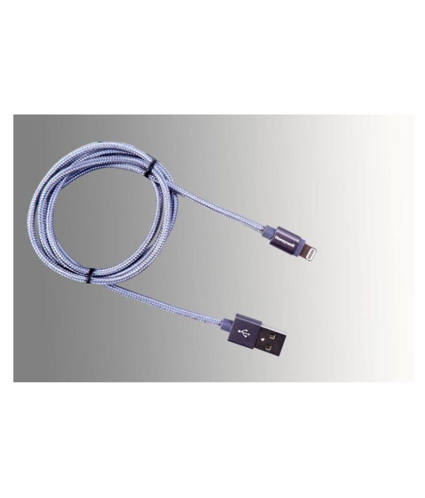 Honeywell Apple MFI certified Braided cable Grey All Cables Online