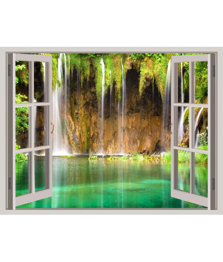     			Decor Villa Waterfall In The Middle Of The Nature Vinyl Wall Stickers